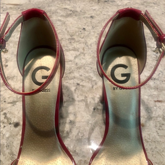 Red high heel shoes by Guess - Picture 6 of 6